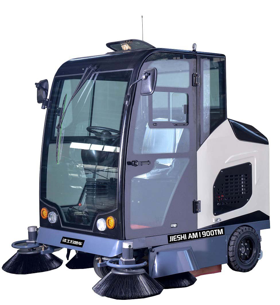 潔士AM1900TM全封閉駕駛式掃地機，駕駛式掃地車