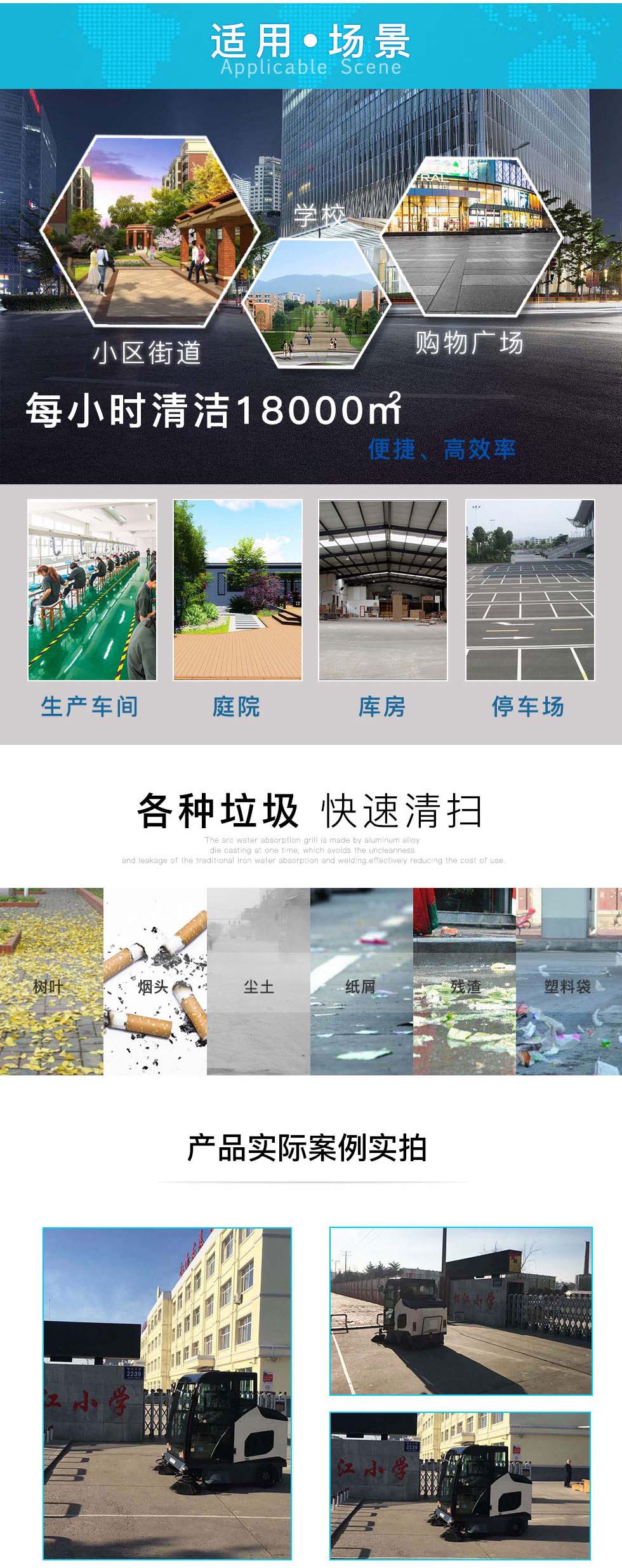 潔士AM1900TM全封閉駕駛式掃地機，駕駛式掃地車